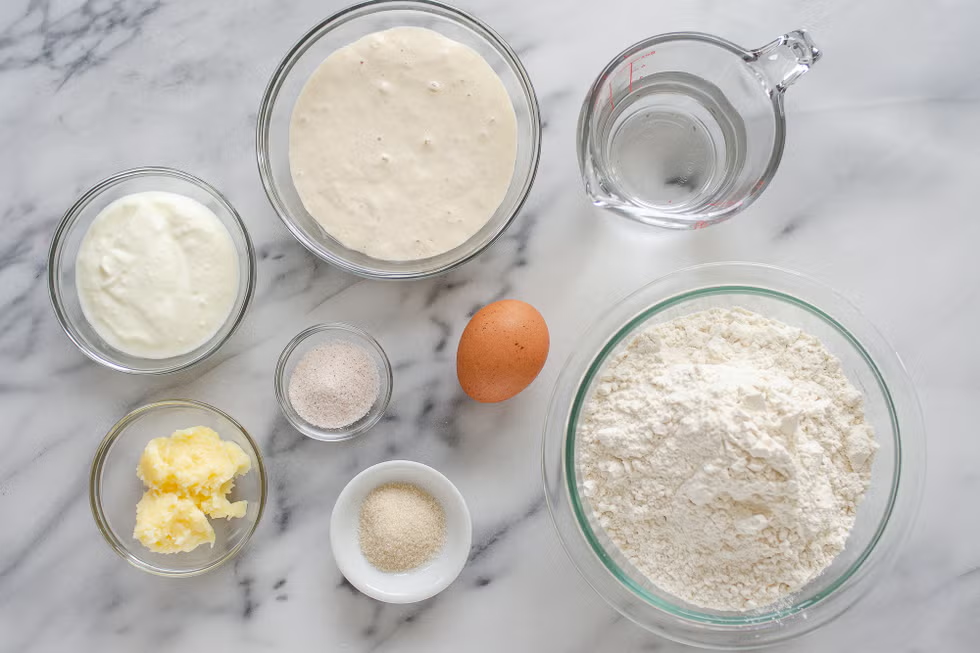 Ingredients for dough