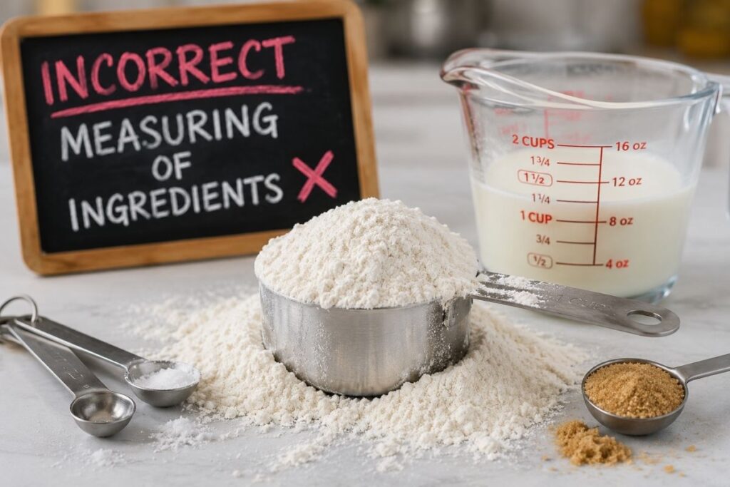 Incorrect Measuring of Ingredients