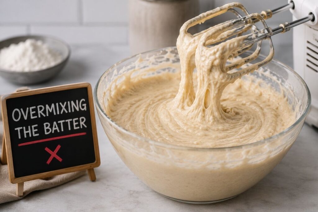 Overmixing the Batter